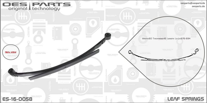 OES PARTS Vedruleht ES-16-0058